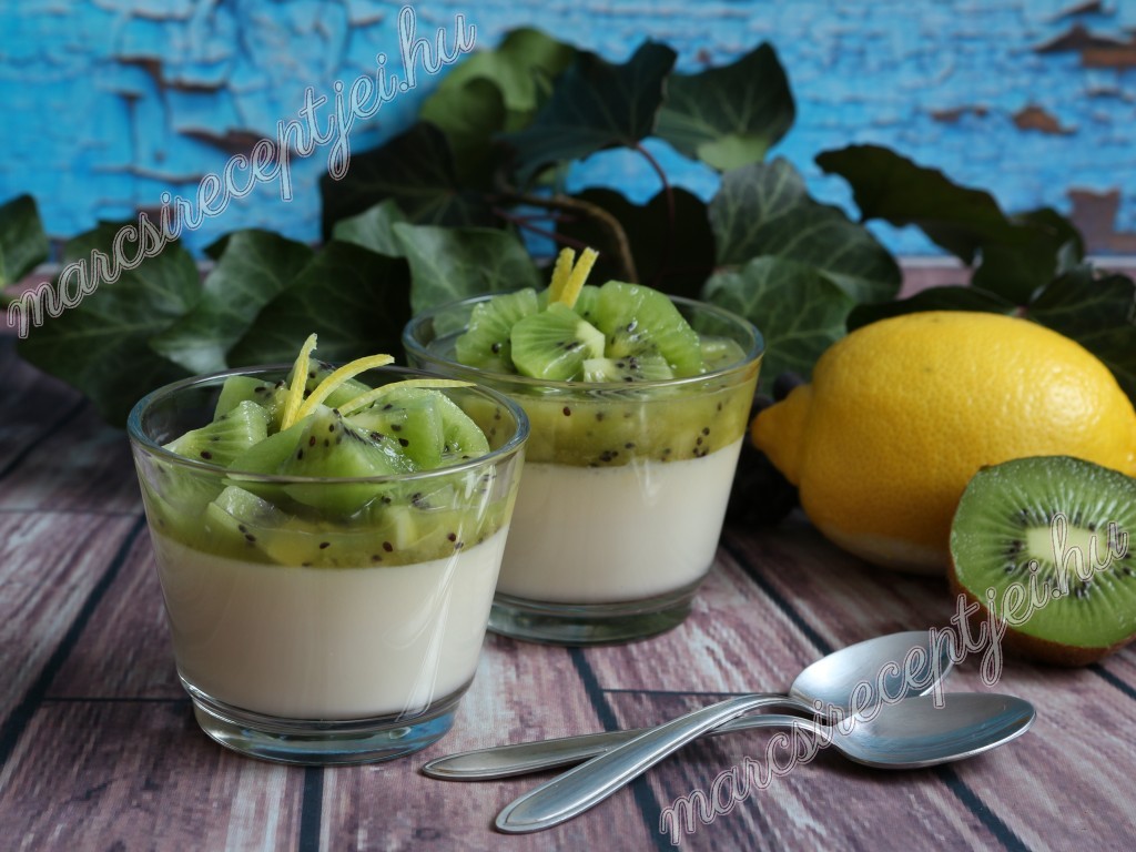 Citromos-kivis panna cotta 1