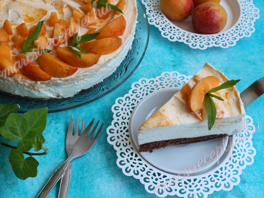 Kajszibarackos túrókrém torta