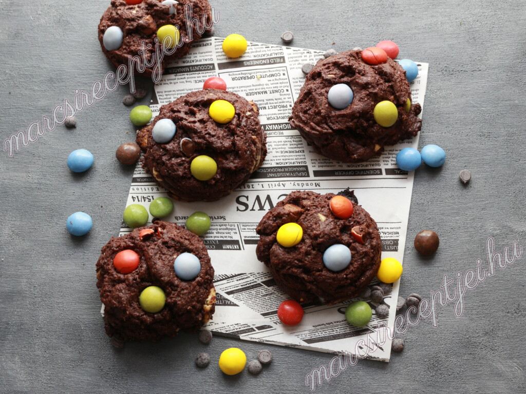 Smarties amerikai csokis keksz3